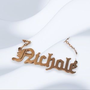 NICHOLE Custom Personalized Name Golden Necklace BLACK FRIDAY SALE